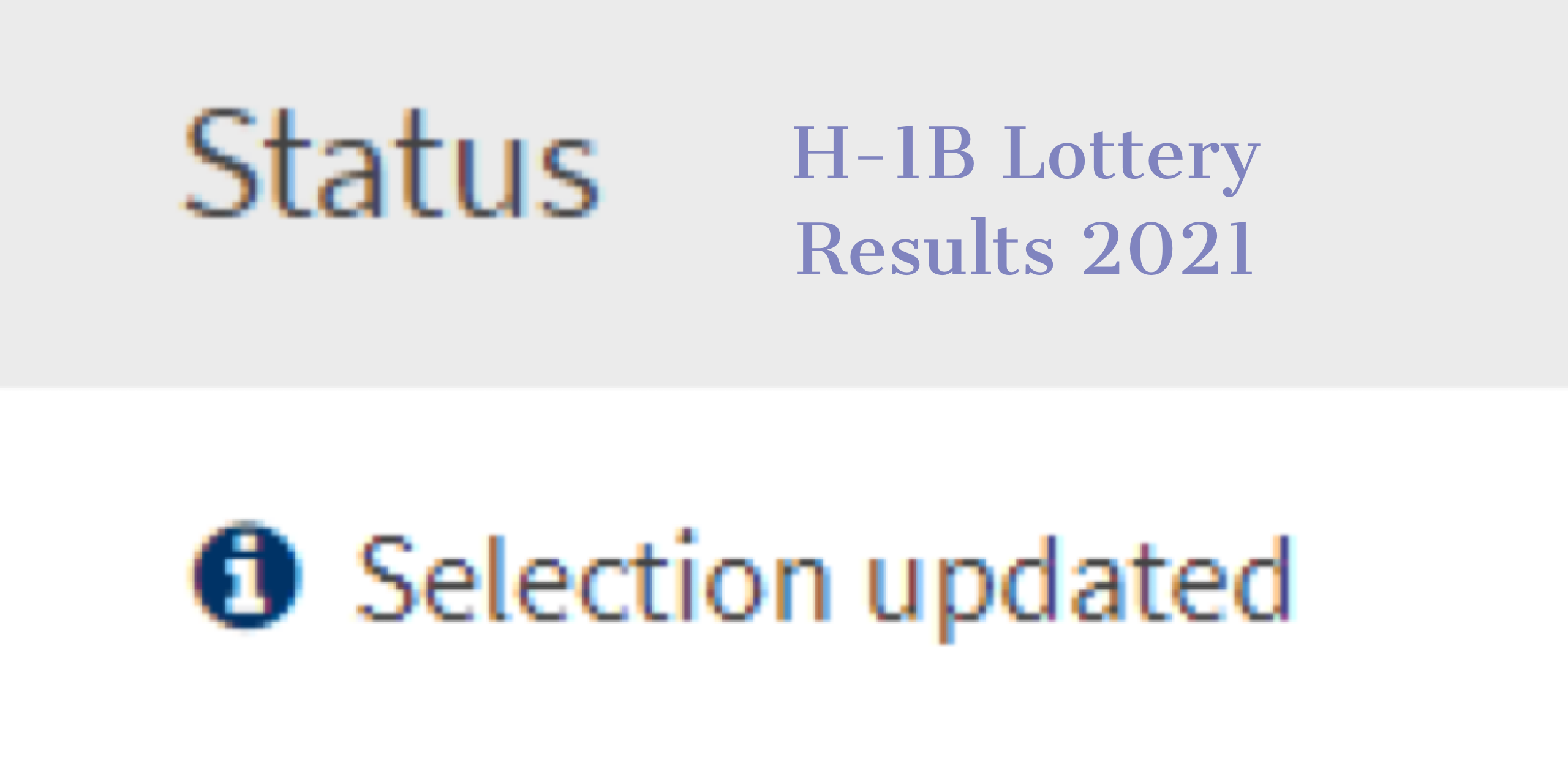 H-1B Lottery Results 2021