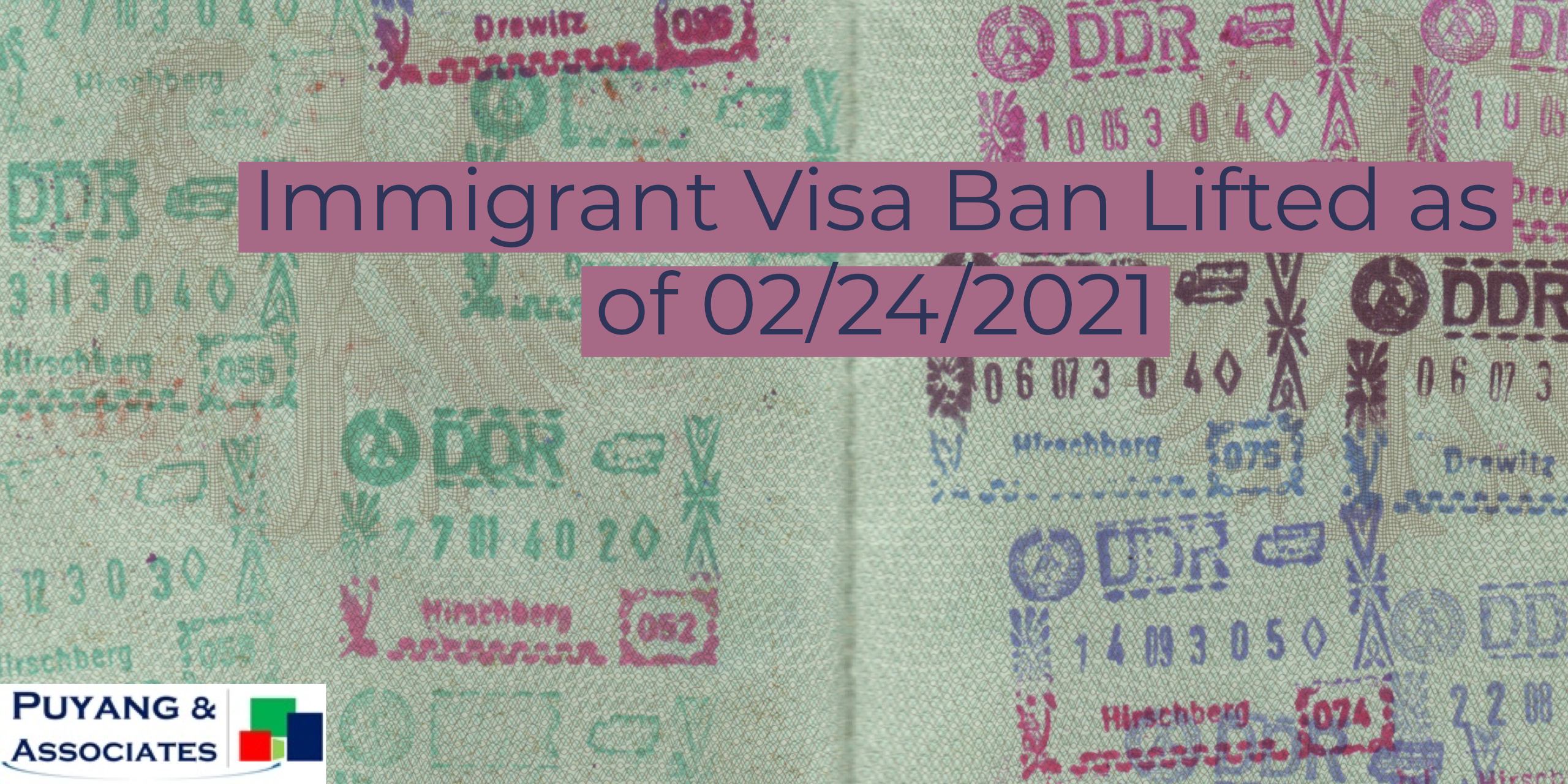 Immigrant Visa Ban Lifted
