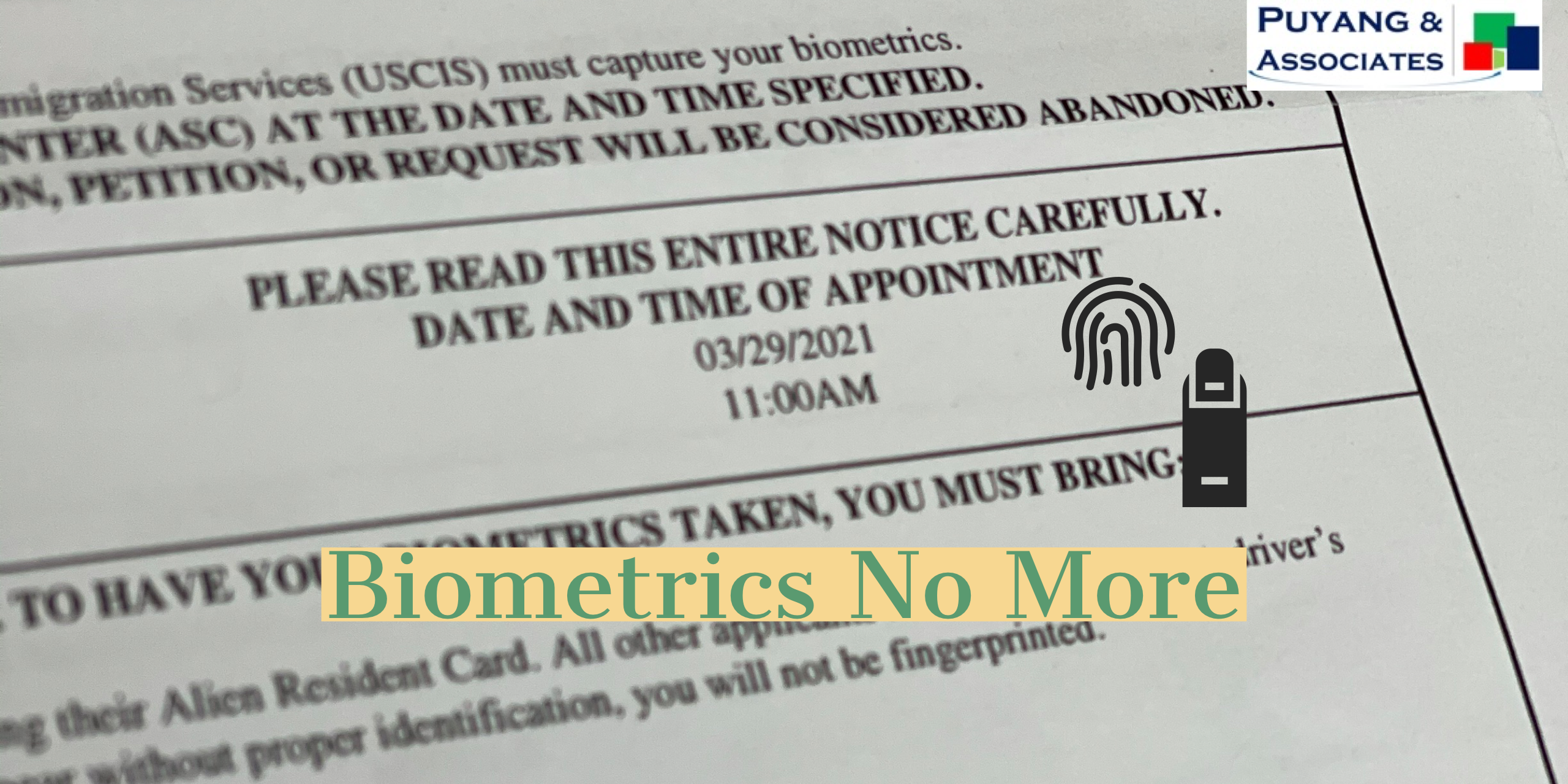 Breaking: USCIS to Eliminate Biometrics Requirement for I-539 filers starting May 17, 2021