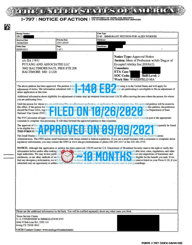 EB2 NIW - I-485 filed 04/22/2022, approved 07/22/2022 : r/USCIS