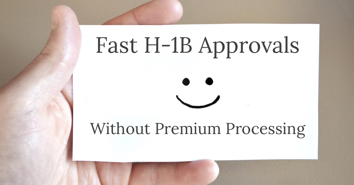 Fast H-1B Approval Without Premium