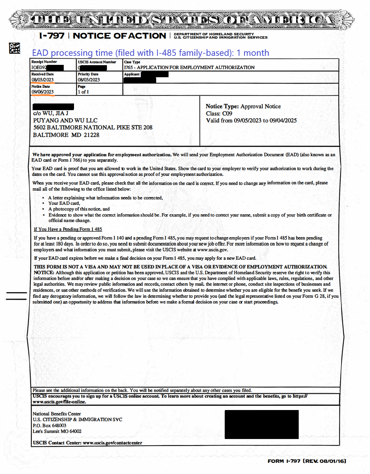 Processing Times for Family-based petitions and applications, including ...